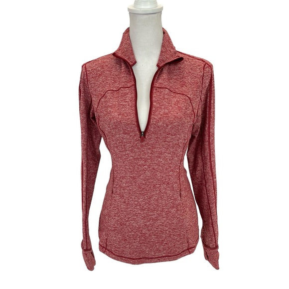 Lululemon Half Zip Top 6 Red - Picture 16 of 16